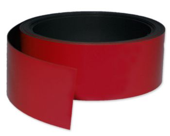 Kennzeichnungsband magnetisch, 50 mm Breite, Meterware, Rot