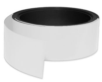 Kennzeichnungsband magnetisch, 50 mm Breite, Meterware, Weiss
