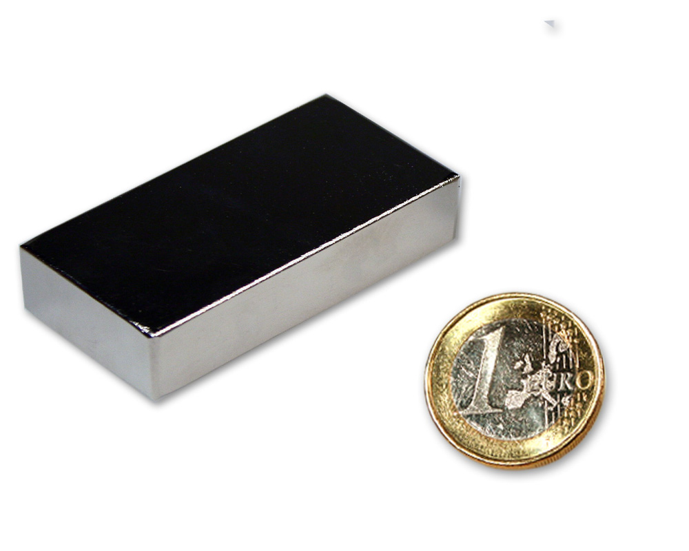 Lkinst Magnetischer Magnet Neodym-Eisen quadratisch 50 x 25 x 10 mm 17 Rechteckig 