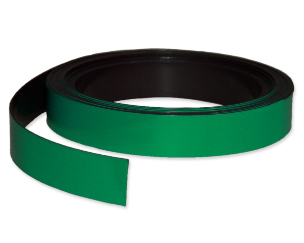 Kennzeichnungsband magnetisch, 20 mm Breite, Meterware, Grün