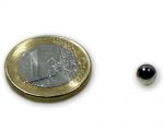 Magnetkugel / Kugelmagnet Ø 6,0 mm Neodym vernickelt N40 - hält 500 g