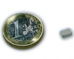 Quadermagnet 6,0 x 4,0 x 2,0 mm Neodym N48H vernickelt - hält 800 g