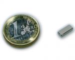 Quadermagnet 10,0 x 4,0 x 2,0 mm Neodym N45 vernickelt - hält 1,1 kg