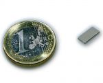 Quadermagnet 10,0 x 5,0 x 1,0 mm Neodym N45 vernickelt - hält 600 g