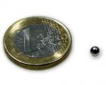 Magnetkugel / Kugelmagnet Ø 4,0 mm Neodym vernickelt N40 - hält 250 g