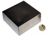 Quadermagnet 100,0 x 100,0 x 50,0 mm Neodym N52 vernickelt - hält 1.300 kg